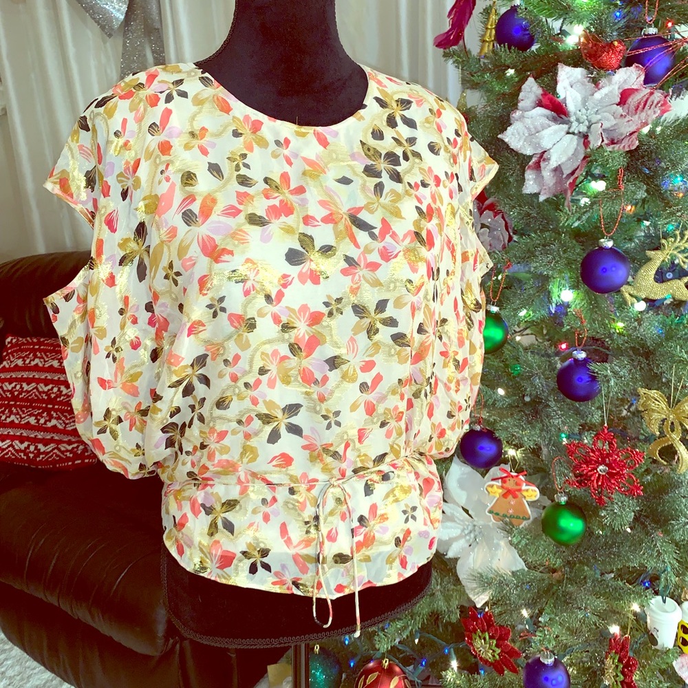 DVF silk top